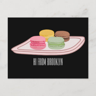 Macaron serieillustration vykort