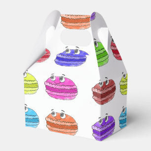 Macaron Tecknad Mönster Presentaskar