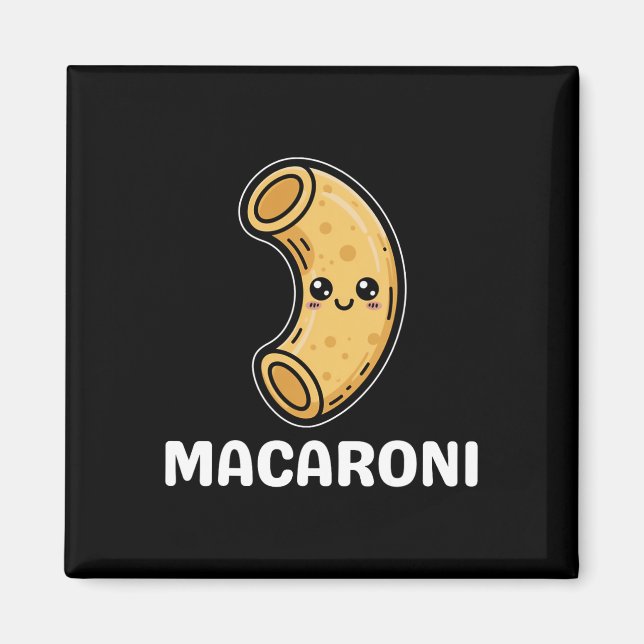 Macaroni Cheese Mac Kawaii Halloween Costume Coupl Magnet (Framsidan)