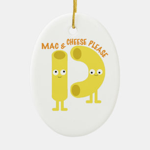 macaroni_mac och ost behar julgransprydnad keramik