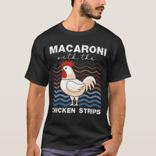Macaroni med kycklinguppfödaren på kyckling t shirt
