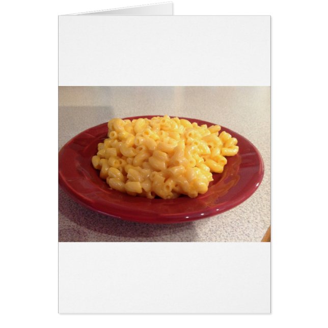 Macaroni och Cheese Hälsningskort (Framsidan)