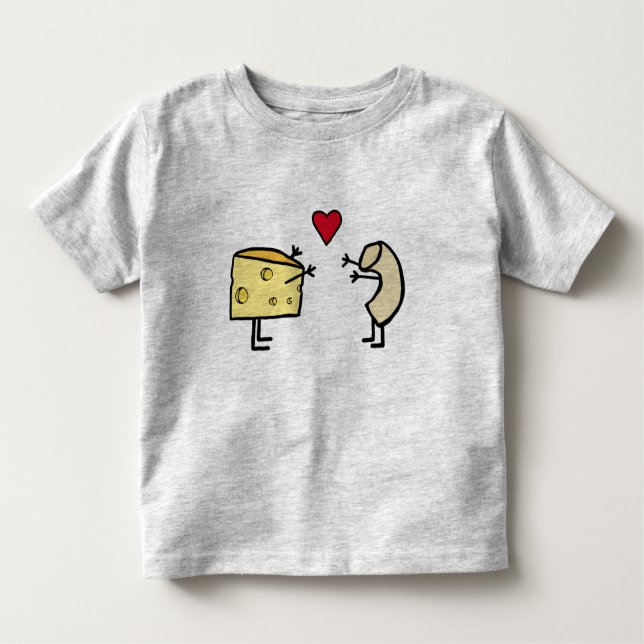 Macaroni och Cheese Kärlek T-shirt (Framsida)