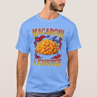 Macaroni Och Ost Favoritmat Konstig 90 Tal Rolig T Shirt