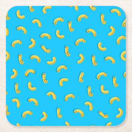 Macaroni och ost-illustration underlägg papper kvadrat