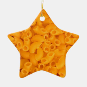 Macaroni och ost julgransprydnad keramik