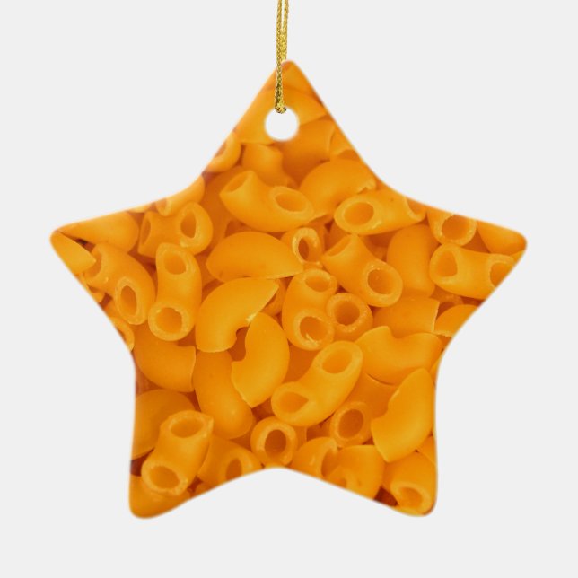 Macaroni och ost julgransprydnad keramik (Framsidan)