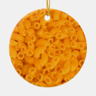 Macaroni och ost julgransprydnad keramik