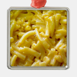 Macaroni och ost julgransprydnad metall