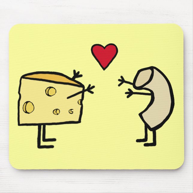 Macaroni och ost musmatta (Framsidan)