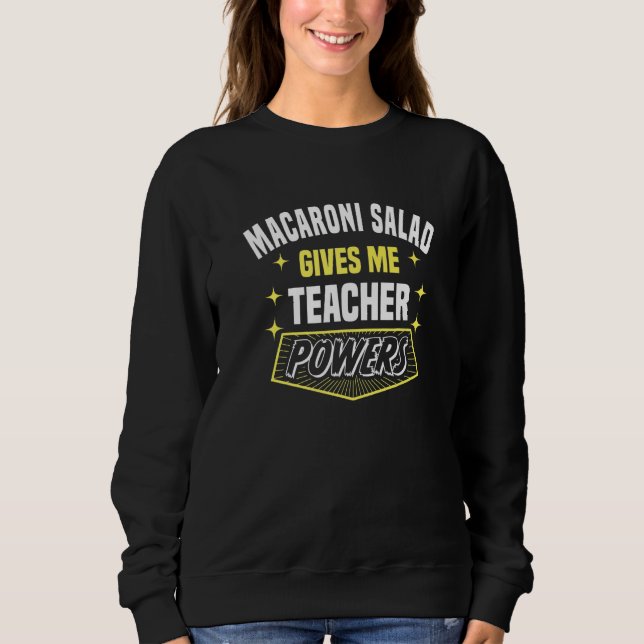 Macaroni sallad ger mig lärarkrafter Professor H T Shirt (Framsida)
