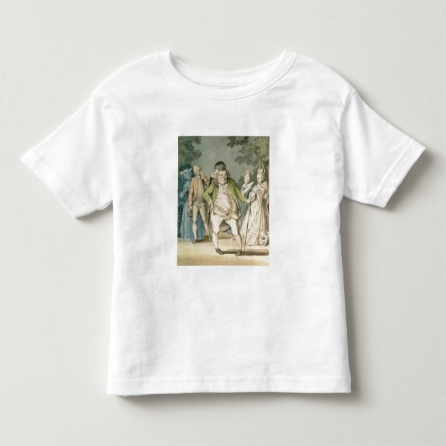 Macaronien, 1774 (w/c på papper) t shirt (Framsida)