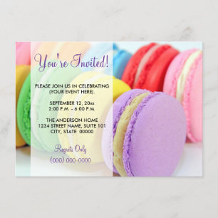 Macaroninbjudningar Inbjudningar