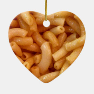 Macaronis och ost julgransprydnad keramik