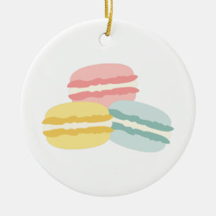 Macaronkakor Julgransprydnad Keramik