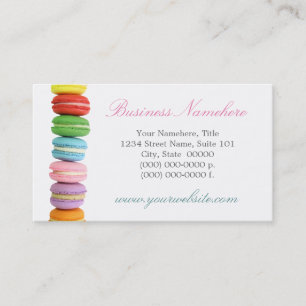 Macarons Affärskort Visitkort