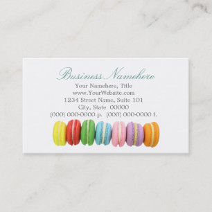 Macarons Affärskort Visitkort