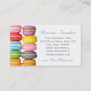 Macarons Affärskort Visitkort