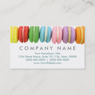 Macarons Affärskort Visitkort