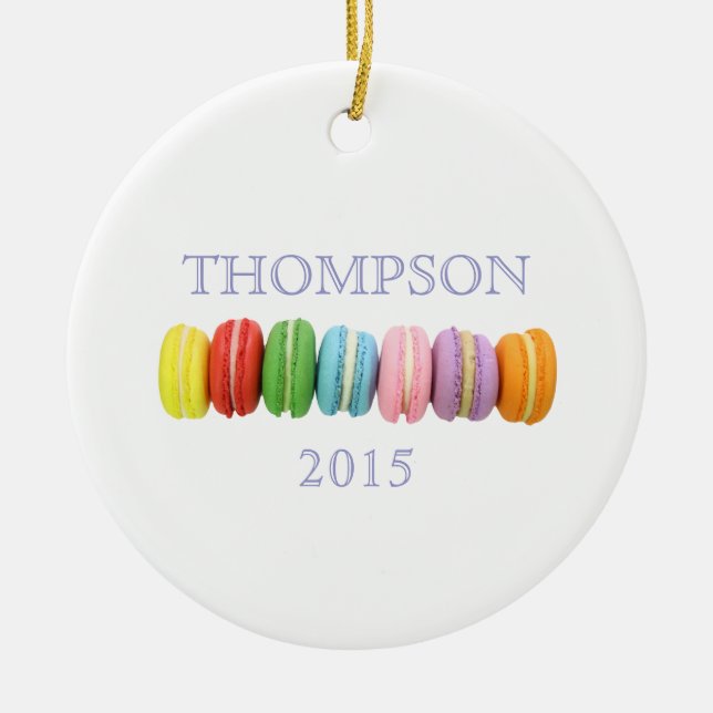 Macarons Anpassningsbar Ornament (Framsidan)