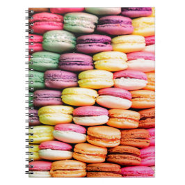 Macarons Anteckningsbok Med Spiral