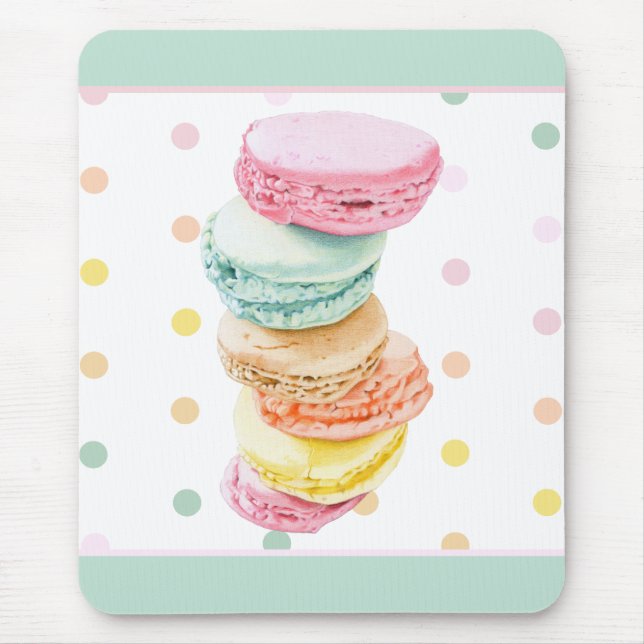 Macarons doft Mousepad Musmatta (Framsidan)