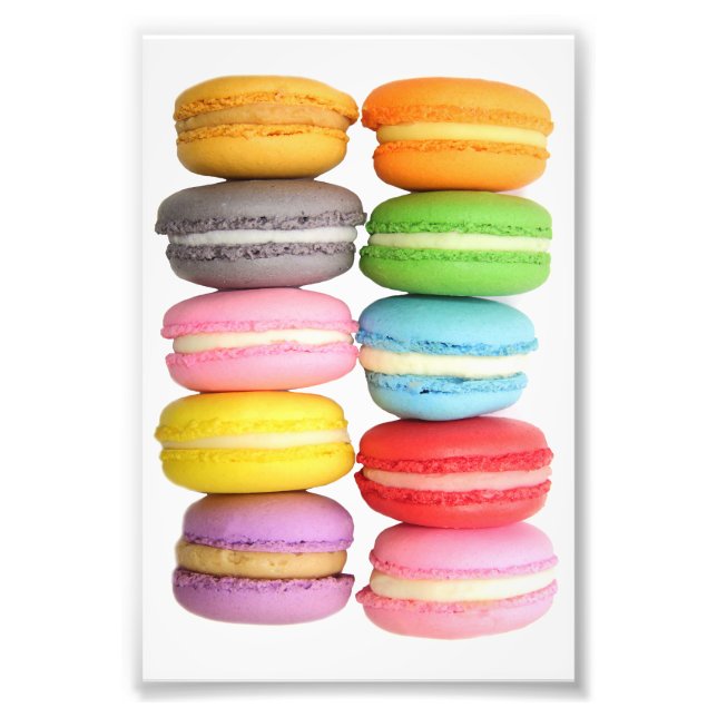 Macarons fotoutskrift fototryck (Framsidan)