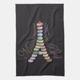 Macarons från den Paris handduken Kökshandduk