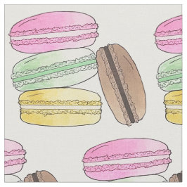 Macarons Fransk Food Bakery Patisserie Cookies Tyg