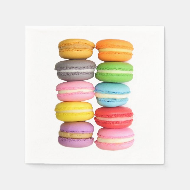 Macarons Napkins Pappersservett (Framsidan)