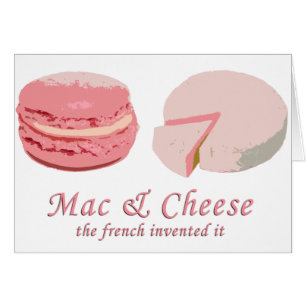 Macarons & ost - LeFrenchVintage Hälsningskort