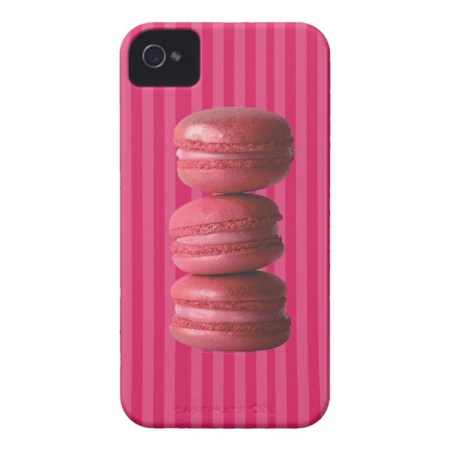 Macarons på franska randar Case-Mate iPhone skal (Baksidan)
