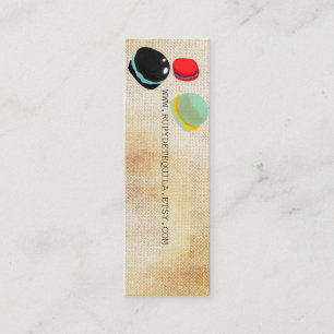 Macarons Parispaj Mini Visitkort