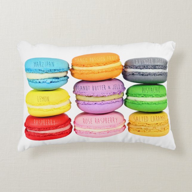 Macarons Pillow Prydnadskudde (Framsidan)