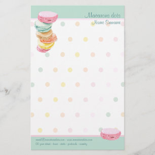 Macarons punktmall brevpapper