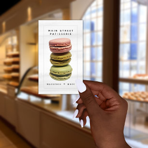 Macarons Stack Pkonserie Bakery Chef Visitkort