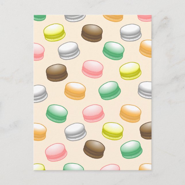 Macarons Sweet 16 Birthday Postcard Helg Vykort (Framsida)