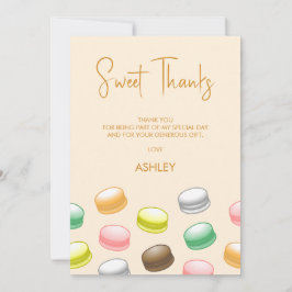 Macarons Sweet 16 Tack Kort