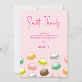 Macarons Sweet 16 Tack Kort