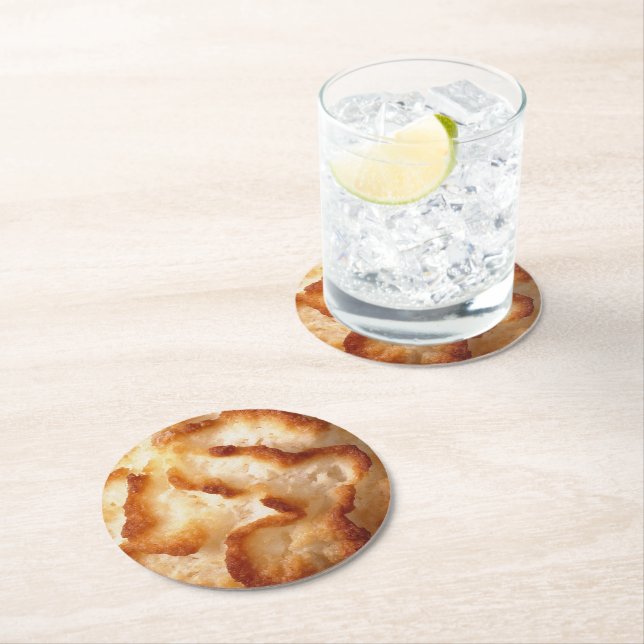 Macaroon Cookie-bild Underlägg Papper Rund (Insitu)