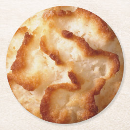 Macaroon Cookie-bild Underlägg Papper Rund