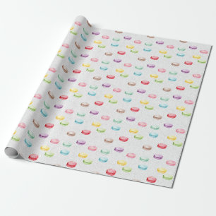 Macaroon för Papper omformning av desertfärgat g Presentpapper