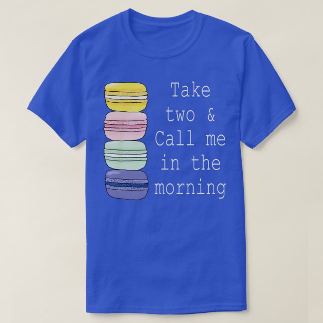 Macaroon Fransk Macaron Funny Macaron Cookie Gift T Shirt (Design framsida)