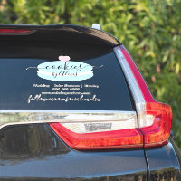 Macaroon-kakor Logotyp Bageri Företag Bil Klisterm