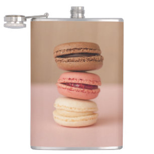 Macaroons anpassningsbar monogram kolvar fickplunta