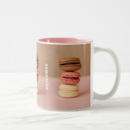 Macaroons anpassningsbar monogram mugg
