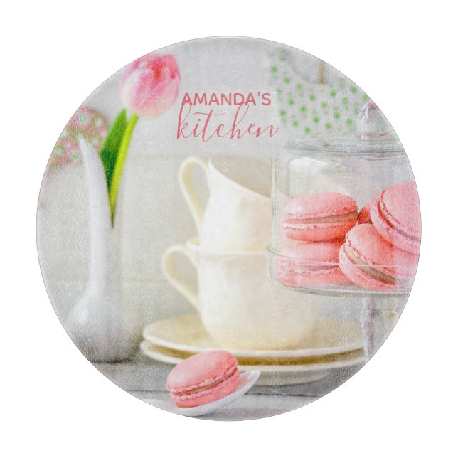 Macaroons in KItchen Caking Board - Round (Framsidan)