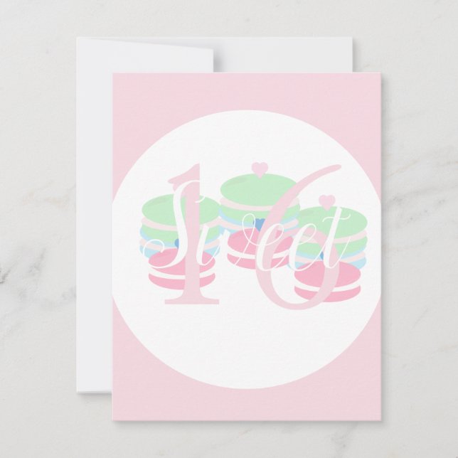 Macaroons Kvartsöt 16 Pastell  OSA Kort (Framsida)
