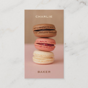 Macaroons/Macarons beställnings- kockvisitkortar Visitkort