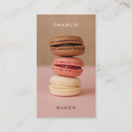 Macaroons/Macarons beställnings- kockvisitkortar Visitkort